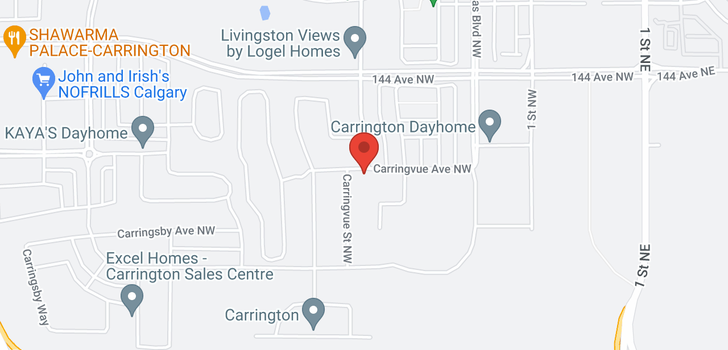 map of 453 Carringvue Avenue NW